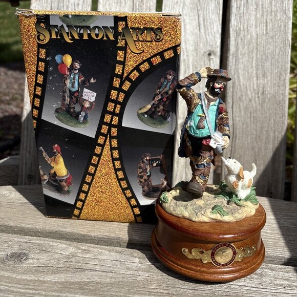 Emmett Kelly Letter Carrier Clown Music Box 49 Make Someone Happy Limited Ed - Picture 1 of 16